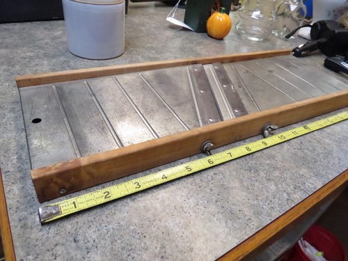 Vintage wooden stainless - wooden, steel